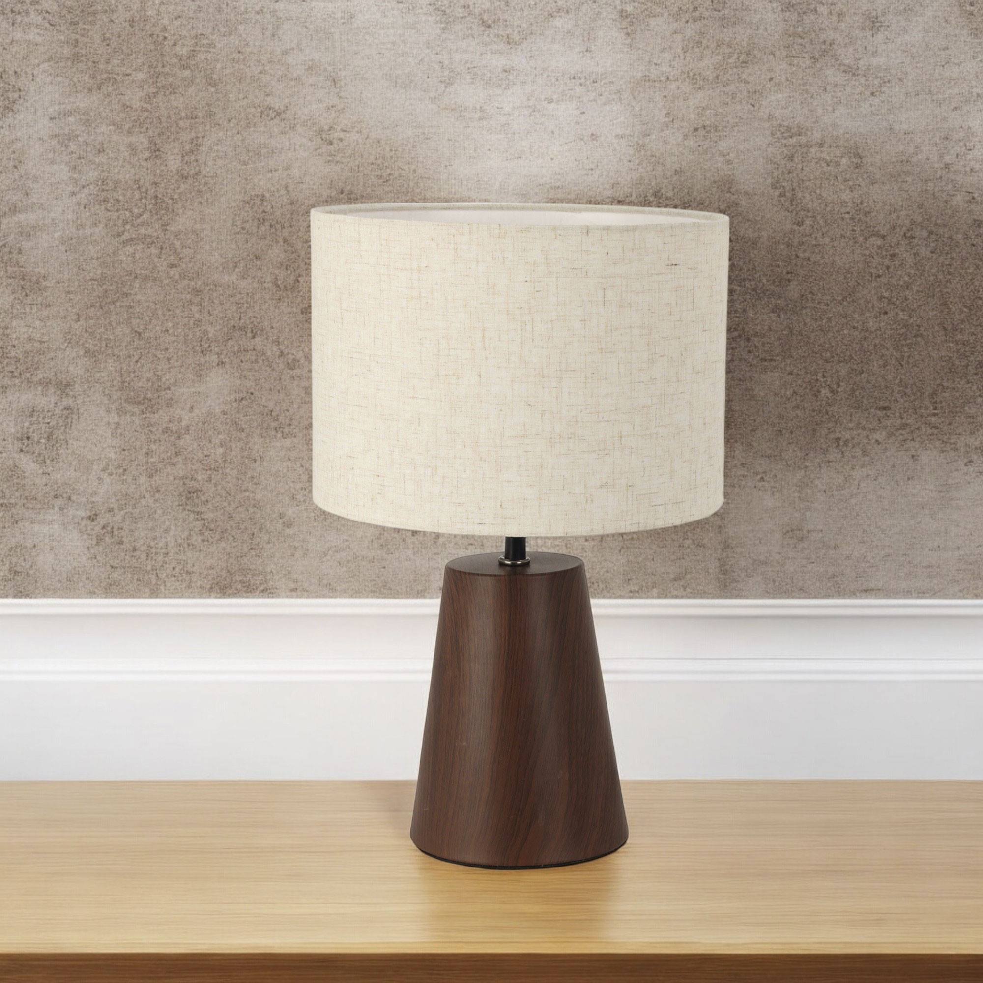 Well Home Lampara de sobremesa con base metálica Ø23x26,5cm