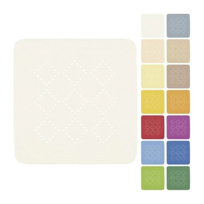 Tapis Fond de douche PVC ALASKA 55x55cm Blanc Spirella