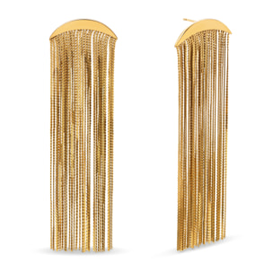 Pendientes Cleopatra Acero Baño Oro