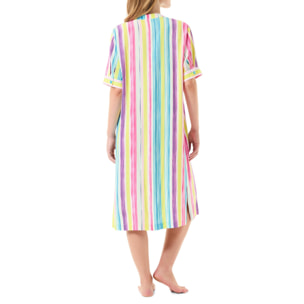 Vestido Viscosa Rayas