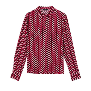 Camicia fantasia chevron