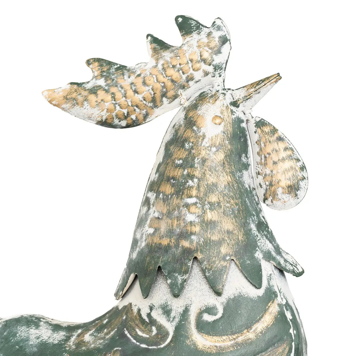Coq déco Conor H.54cm métal