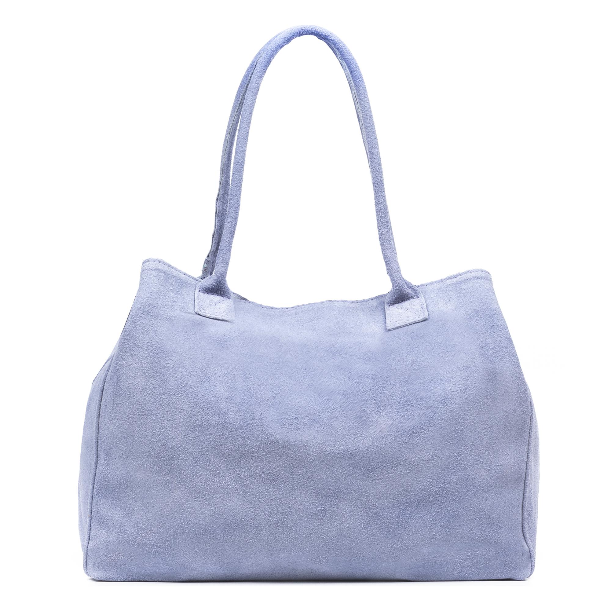 Annagrazia Bolso Shopper Mujer.Piel auténtica Gamuza