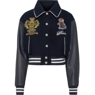 PHILIPP PLEIN Bomber de cuero TEDDY