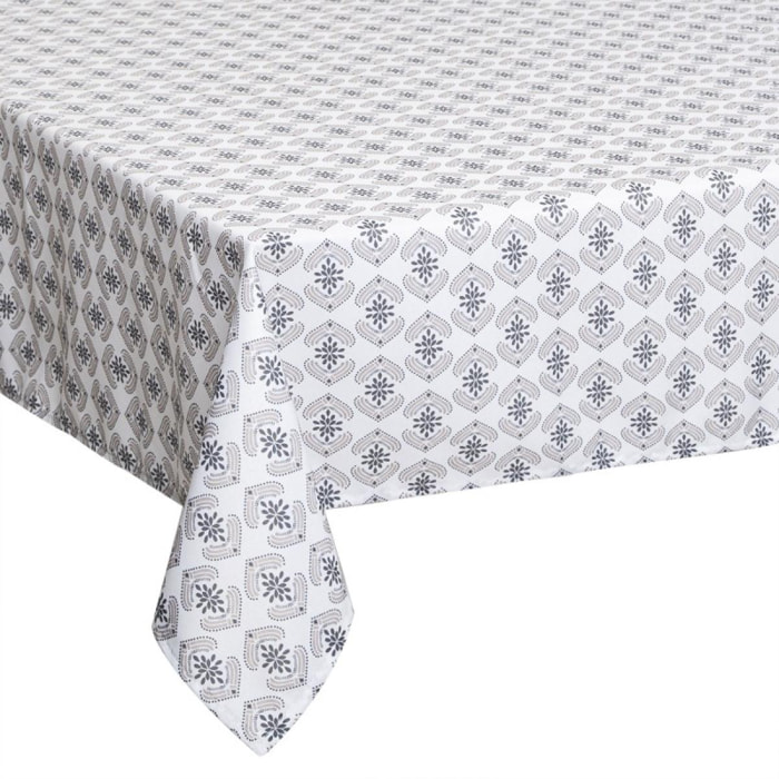 Nappe anti-tâches et imprimée hindi - Gris
