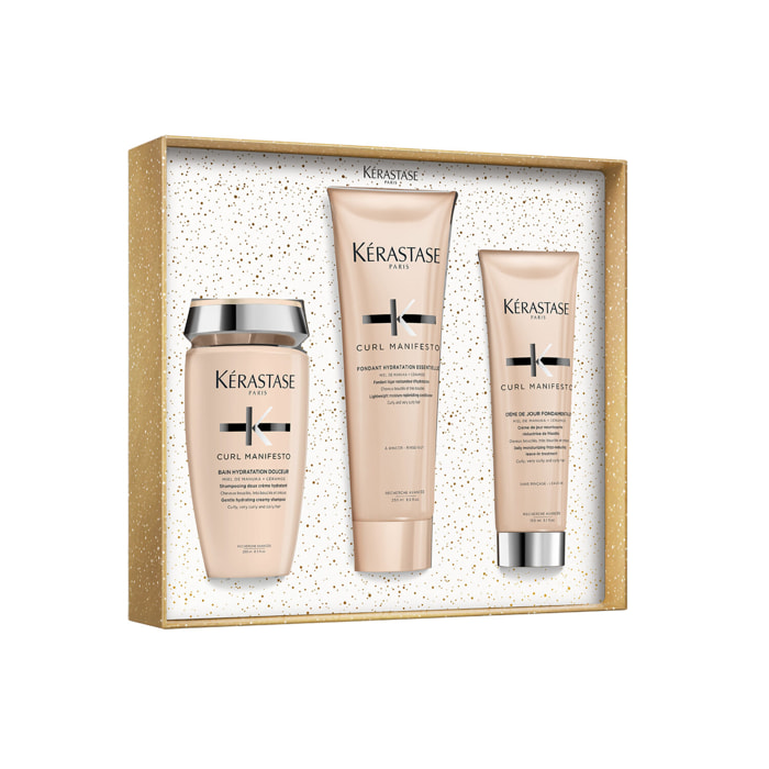 Curl Manifesto - Coffret Bain Hydratation Douceur 250 ml + 2 Produits