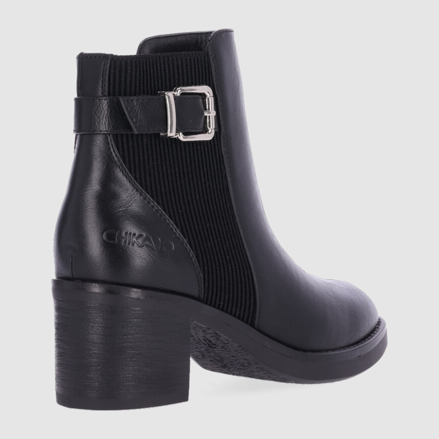 Botines - Negro - Tacón: 6 cm