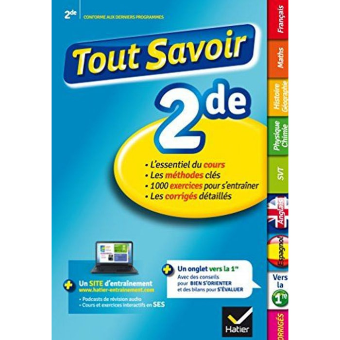 Taquechel, Louise | Tout Savoir 2de: réviser toutes les matières de Seconde | Livre d'occasion