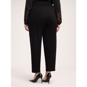 Fiorella Rubino - Pantalones Balloon en tejido stretch - Negro