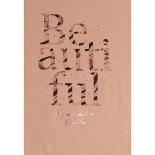 Canotta con fondo svasato e grafica con borchie