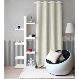 Rideau uni à oeillets - Ecru