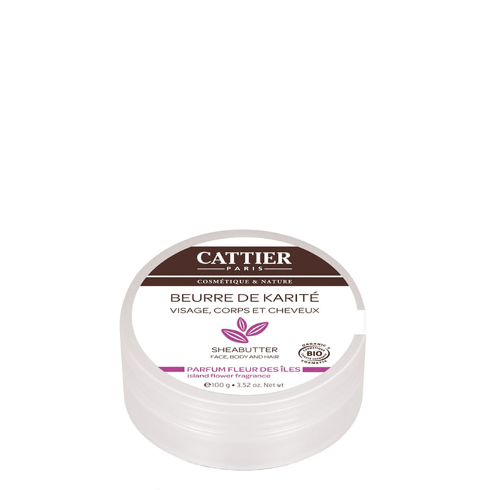 Beurre de Karité Parfum Fleur de Îles - Visage, Corps & Cheveux 100 g