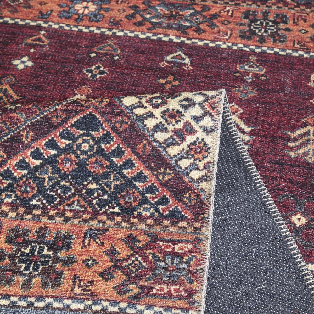 Tapis oriental tissé motif ethnique MIBU