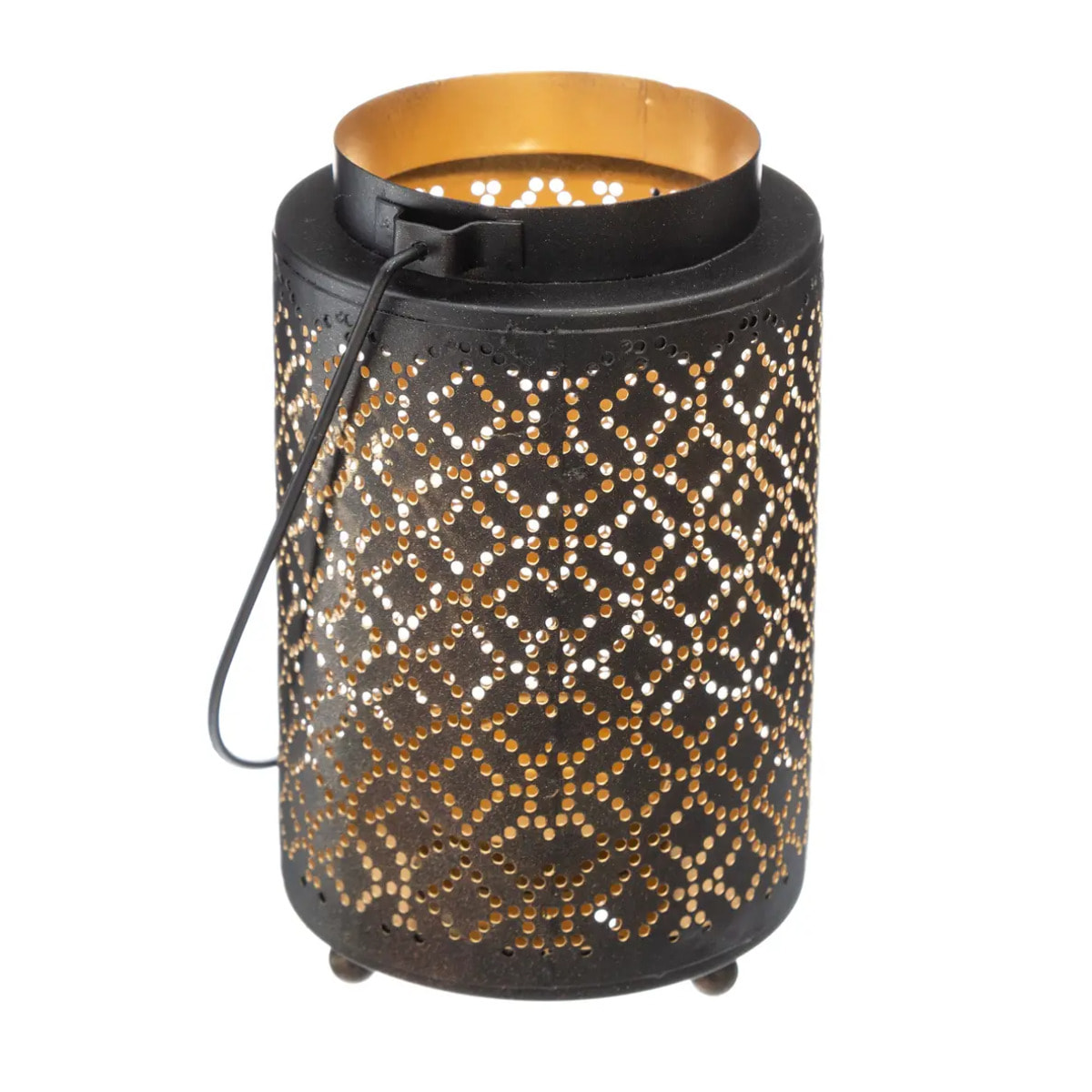 Lanterne design en métal H13 cm