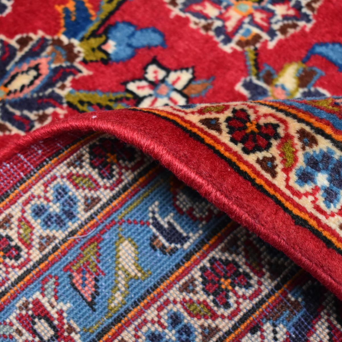 Authentique tapis persan Kashan de grandes dimensions, pièce unique, noué à la main en laine