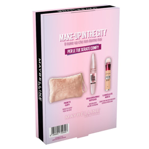 Confezione Regalo Natale Make Up in The City con Mascara Lash Sensational + Cancella Età Nude 02 + Pochette