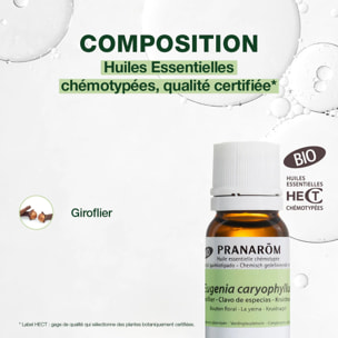 Pranarom - Huile Essentielle de Giroflier - Bio - 10 ml