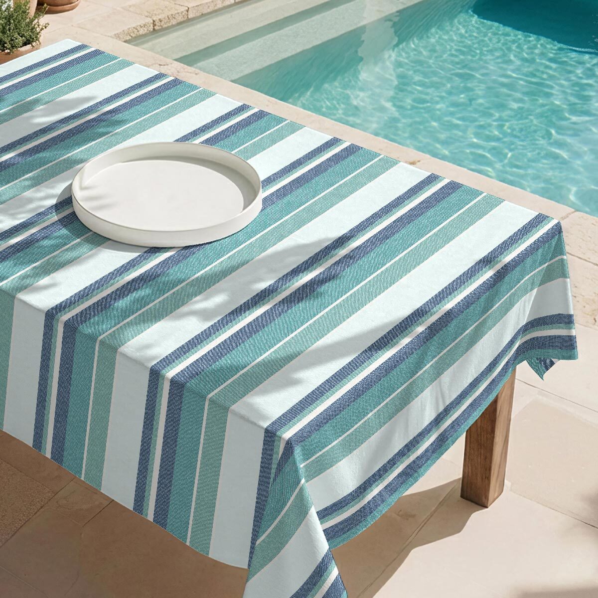 Mantel antimanchas Sea - 100% algodón -