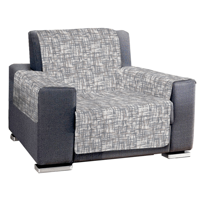 Copripoltrona reticolo beige