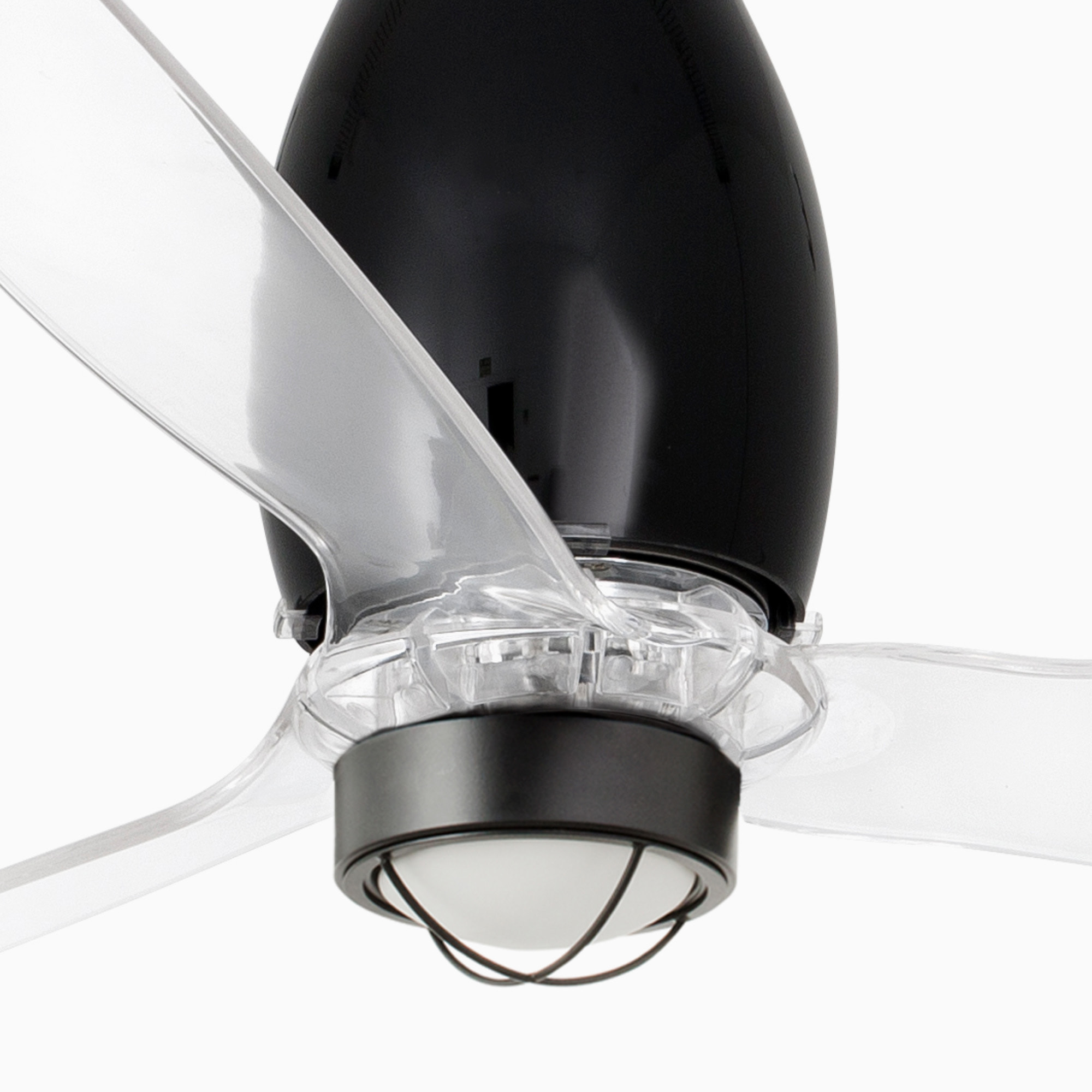 ETERFAN M LED Ventilateur noir brillant/transparent DC