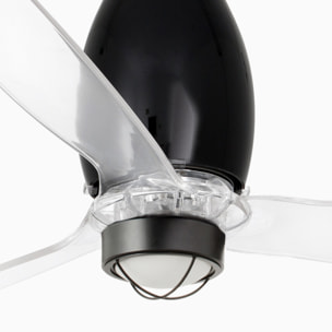 ETERFAN M LED Ventilateur noir brillant/transparent DC