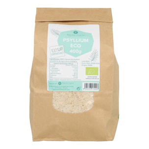 PLANETA HUERTO | Cáscara de Psyllium ECO 400 g - Fibra Ecológica para Tránsito Intestinal, Colesterol y Bienestar Digestivo