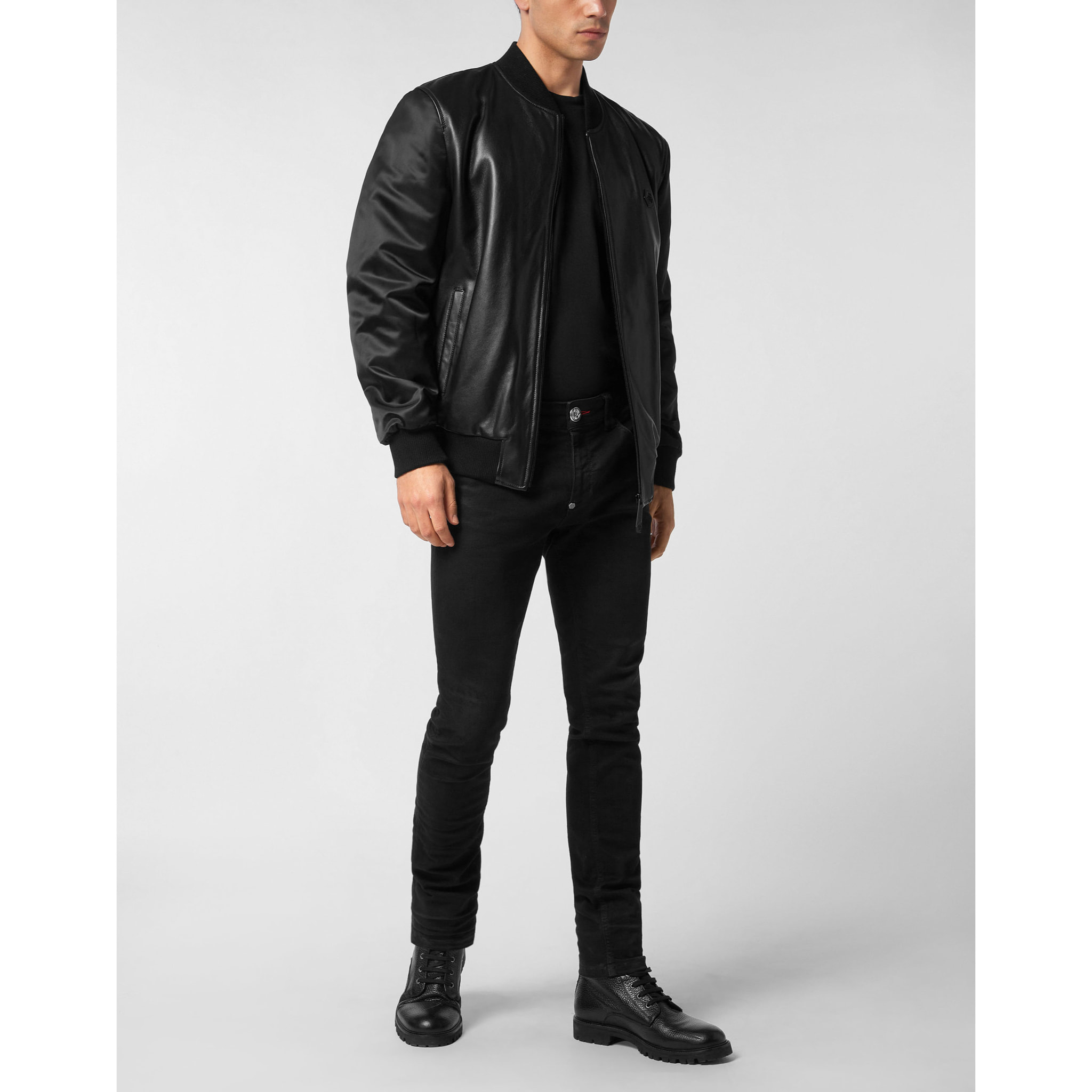 PHILIPP PLEIN Leather Bomber