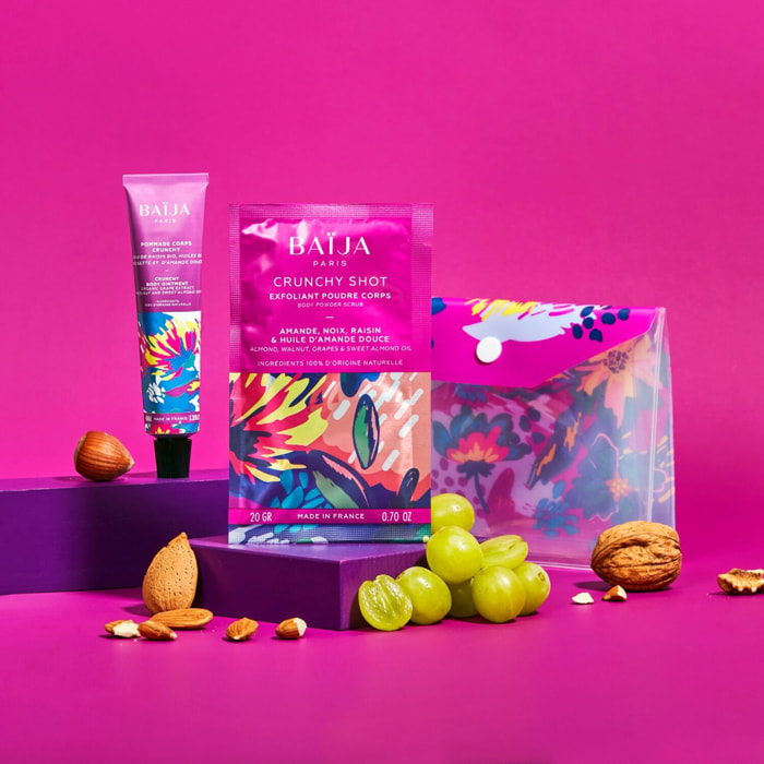 My Crunchy set  - Kit de Voyage Gommage Corps 20 g + Pommade Corps 100 ml