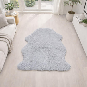 Authentique peau de mouton chaude et épaisse