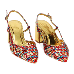 Zapatos de salón multicolor laminados