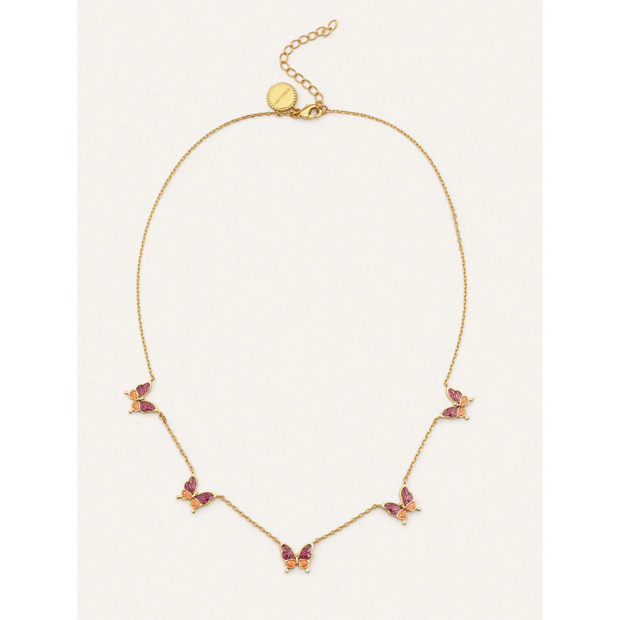 Collana Butterfly Rose Placcato Oro