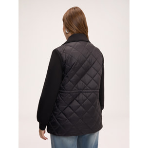 Fiorella Rubino - Plumífero trench de doble botonadura - Negro