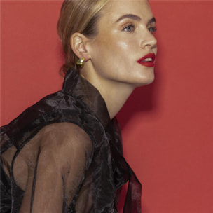 Pendientes acabado oro 18k