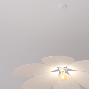 Suspension pétales Naya beige D72cm