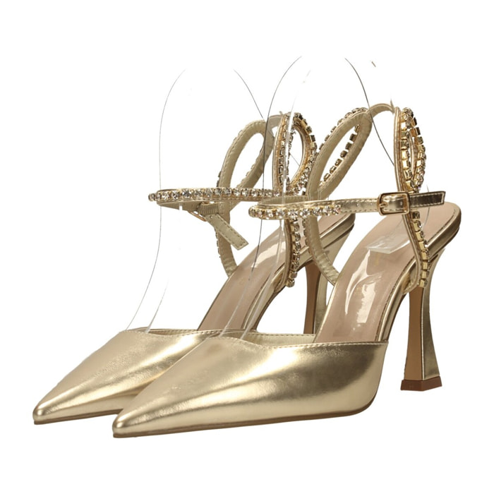 Décolleté sling back Donna Tata Italia Dorato