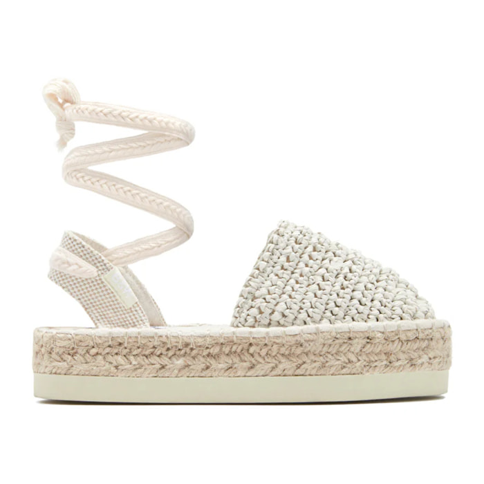 B&W Break&Walk - Sandali estivi in juta con zeppa per donna e bambina