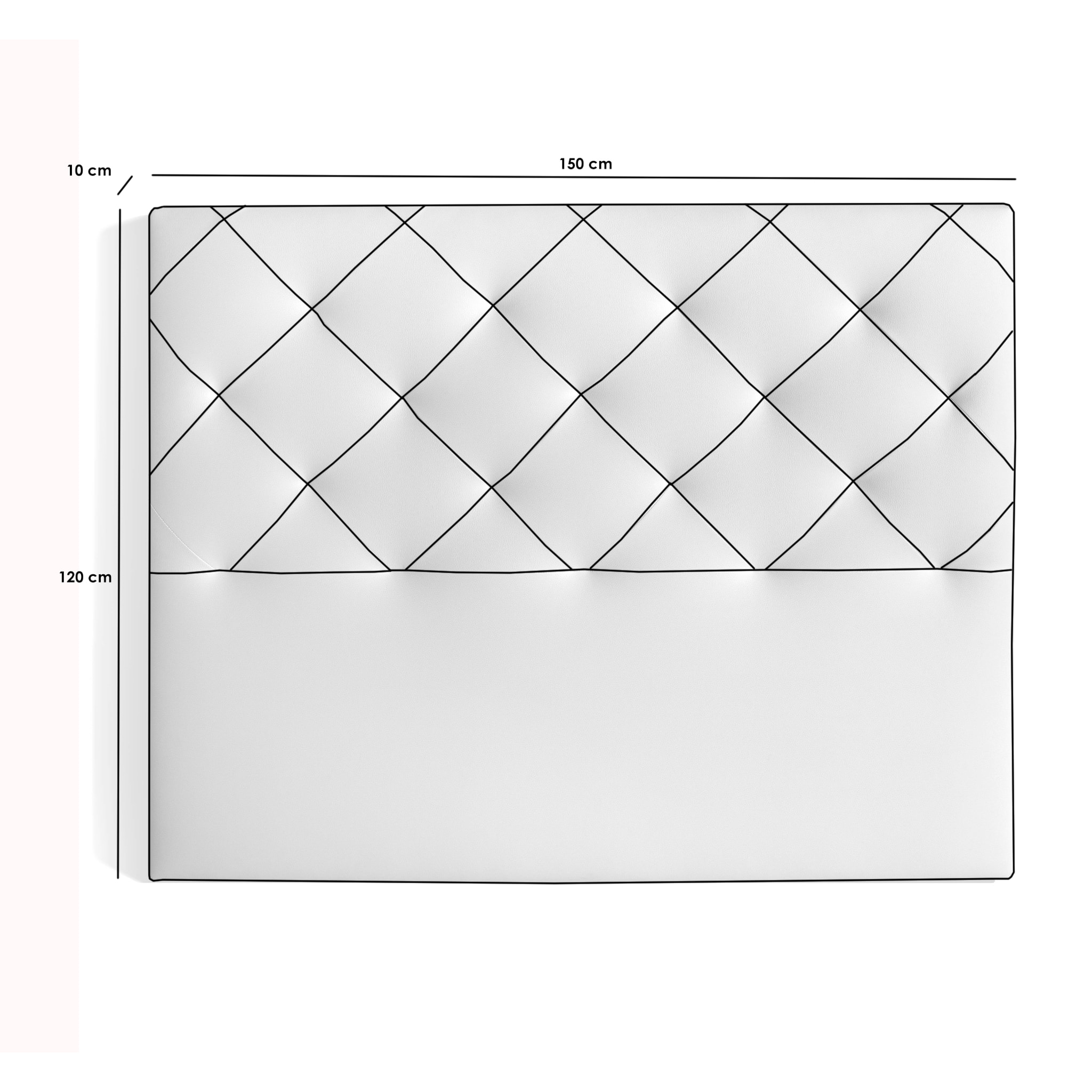 Cabecero – Tapizado con costuras decorativas y capitoné