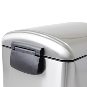 Poubelle à pédale inox FULLER argent 40L