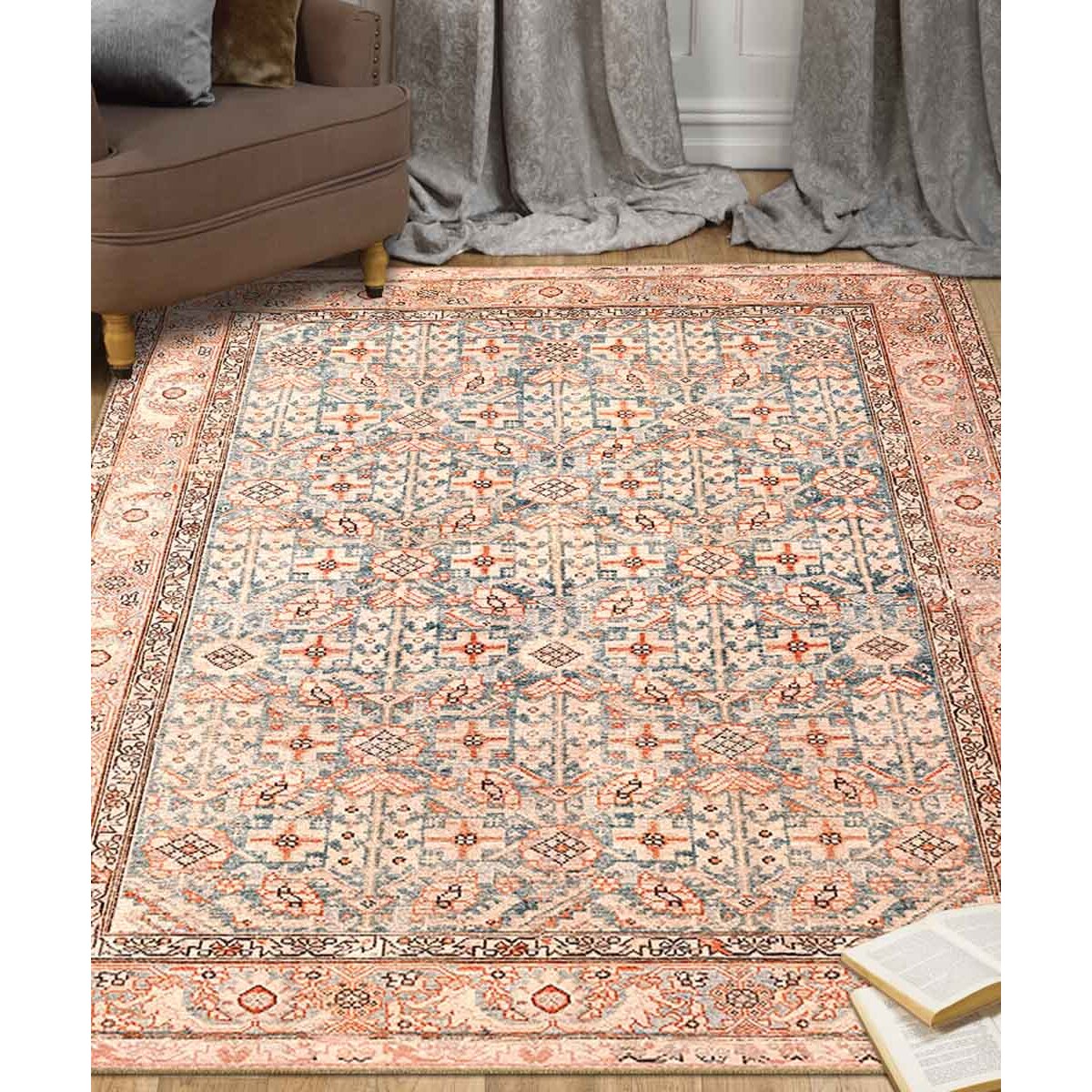 Tappeto Stile Persiano Blu