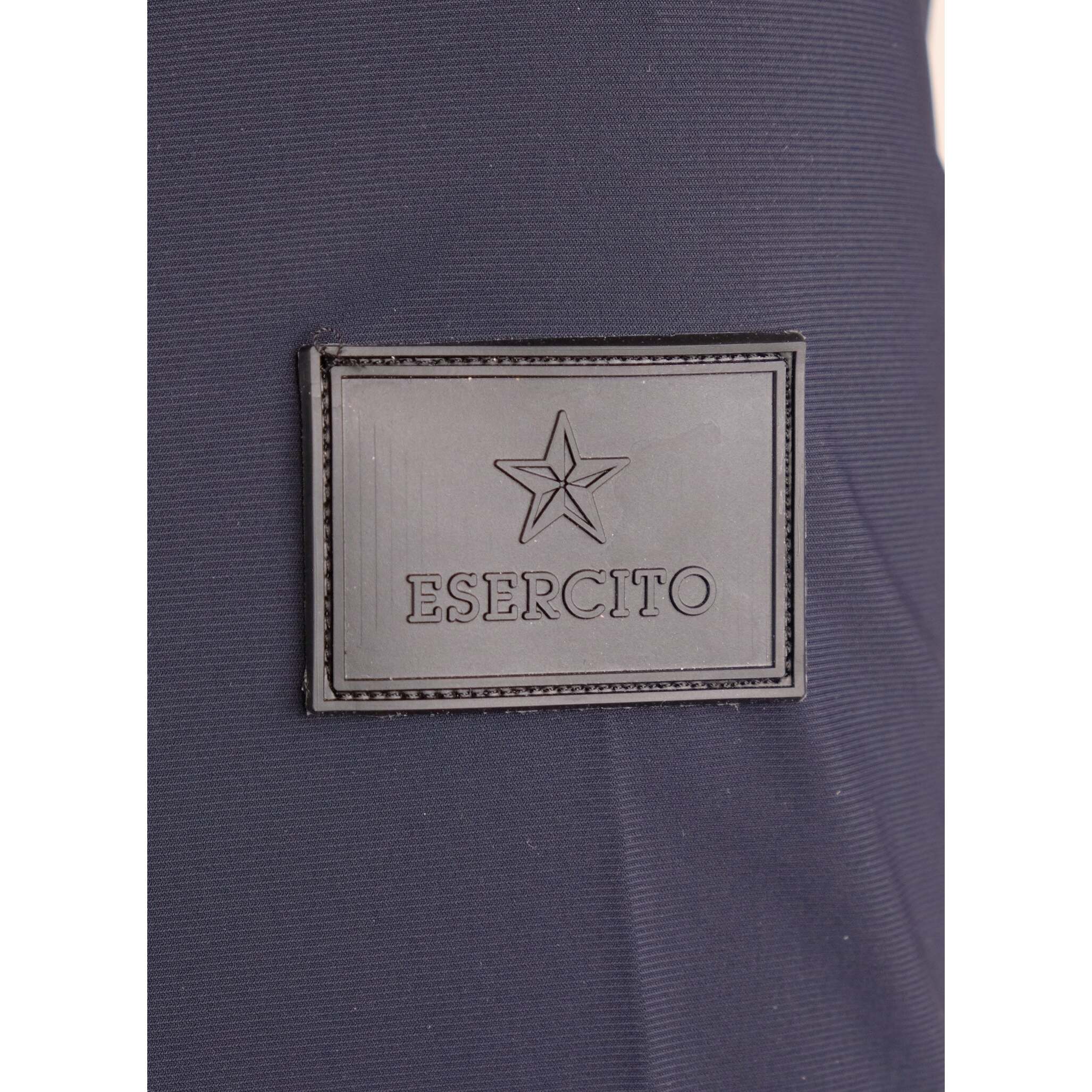 Giacca Esercito con zip e cappuccio blu uomo