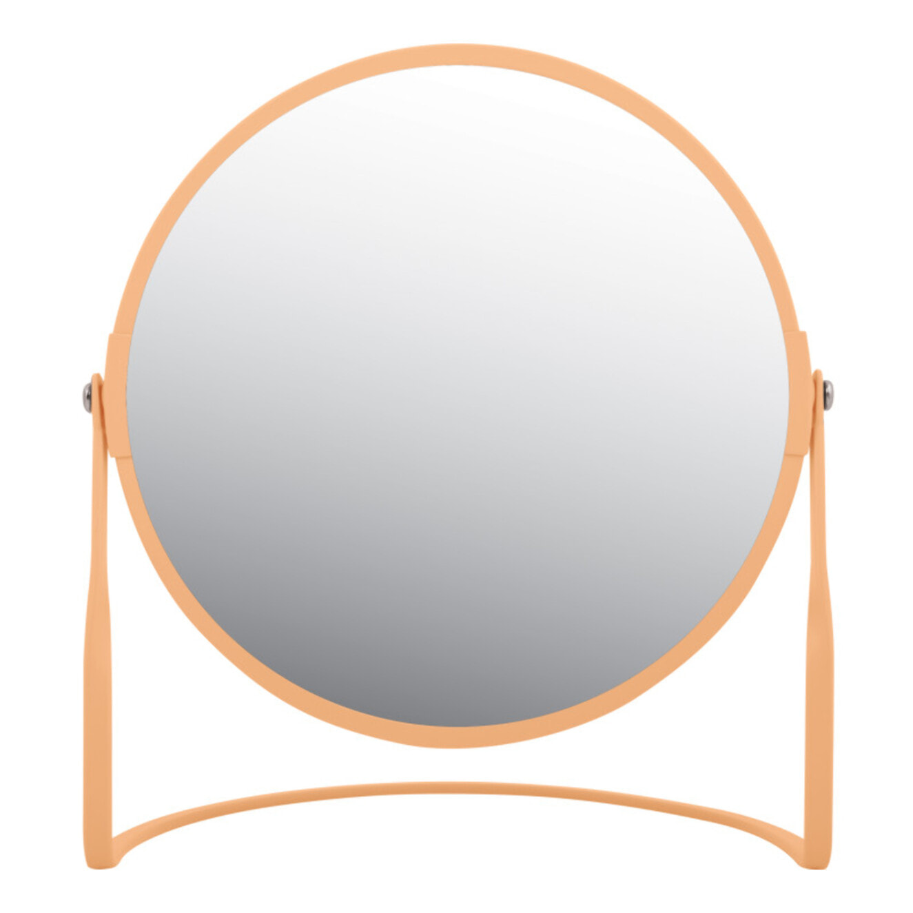 Miroir grossissant sur pied Acier AKIRA Pêche mat Spirella