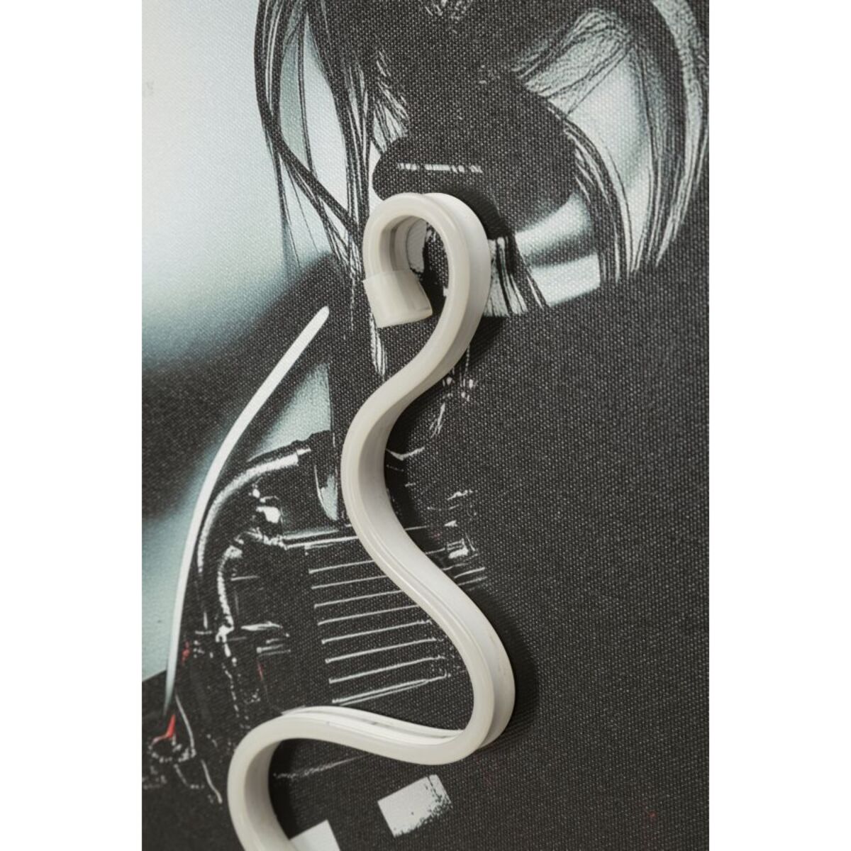 STAMPA C/LED SU TELA PSYCO -B- CM 60X3,5X90 (APPLICAZIONE 3D ACRILICO)