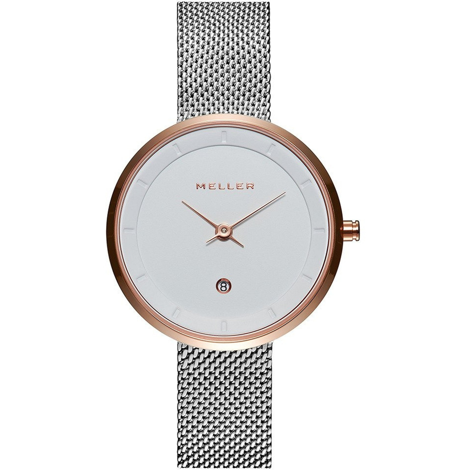 Reloj Meller W5RB-2SILVER Mujer Analogico Cuarzo con Correa de Acero inoxidable