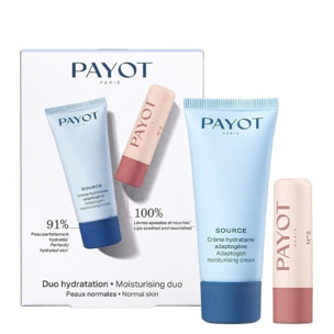 Source - Coffret Crème Hydratante Adaptogène 30 ml + Stick Lèvres Hydratant Apaisant N°2 4g