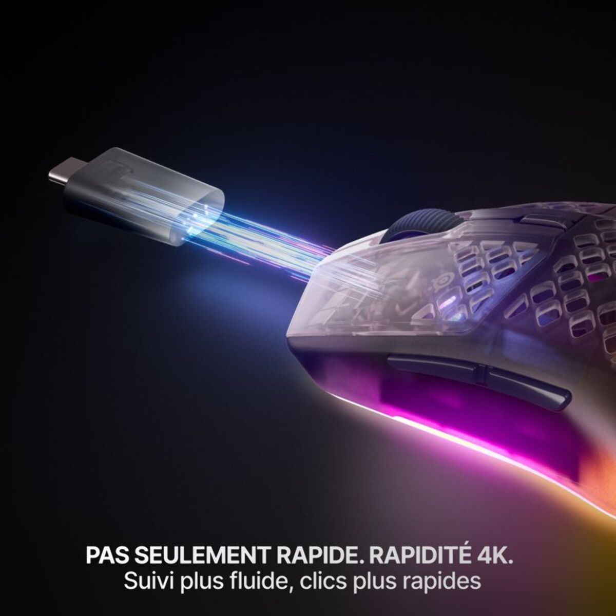 Souris Gamer Sans Fil STEELSERIES Aerox 3 WL Gen 2 - Shadow