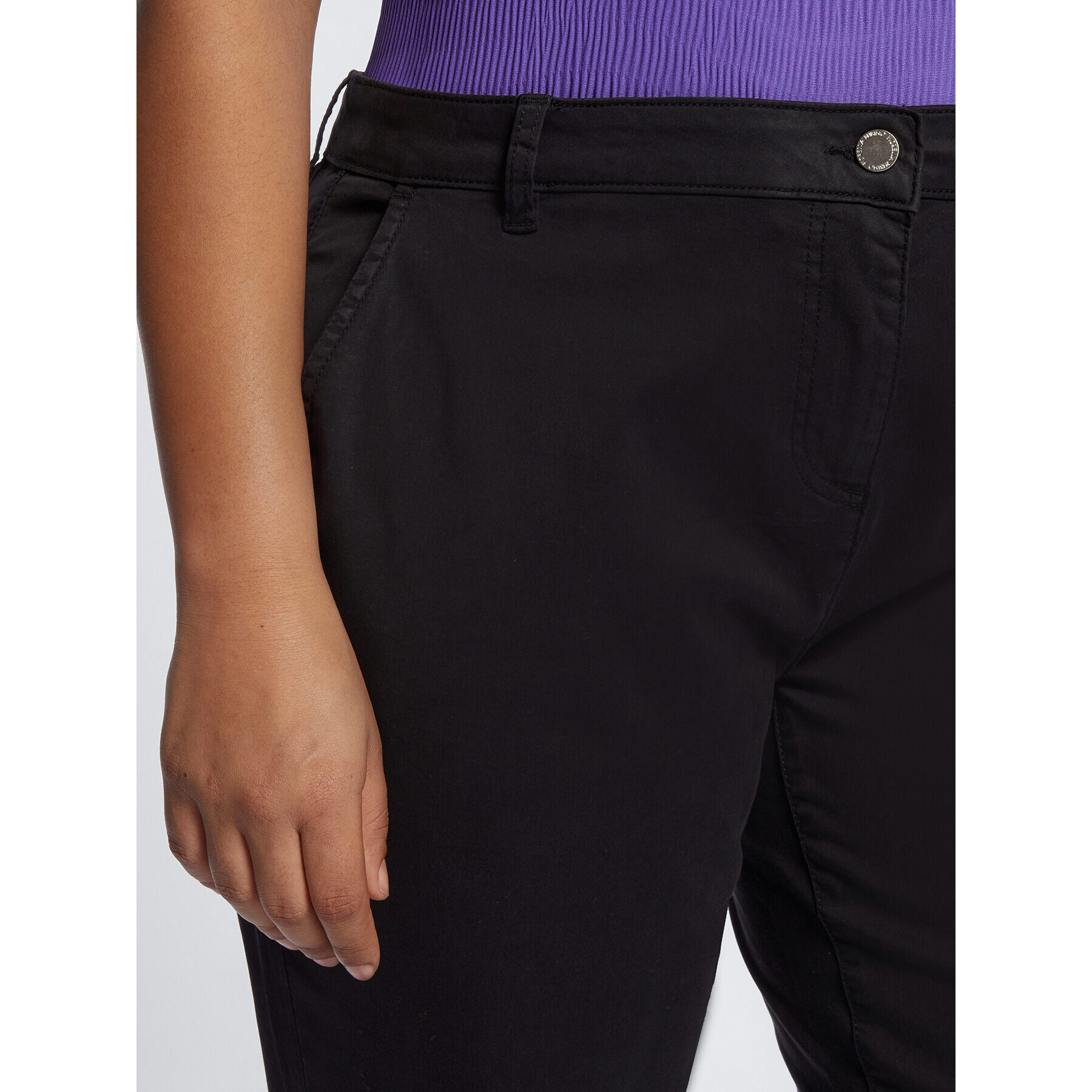 Fiorella Rubino - Pantalones chinos de TENCEL™ - Negro