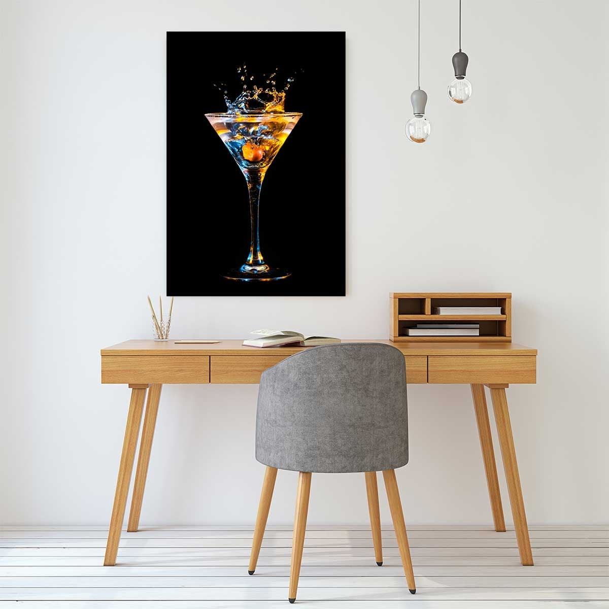 Tableau verre de cocktail Toile imprimée