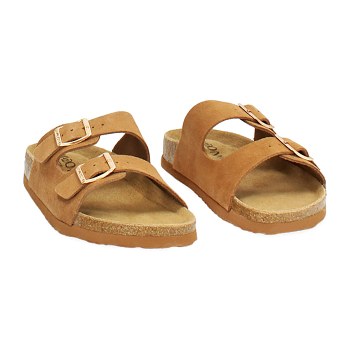 Fussbett donna cognac in camoscio
