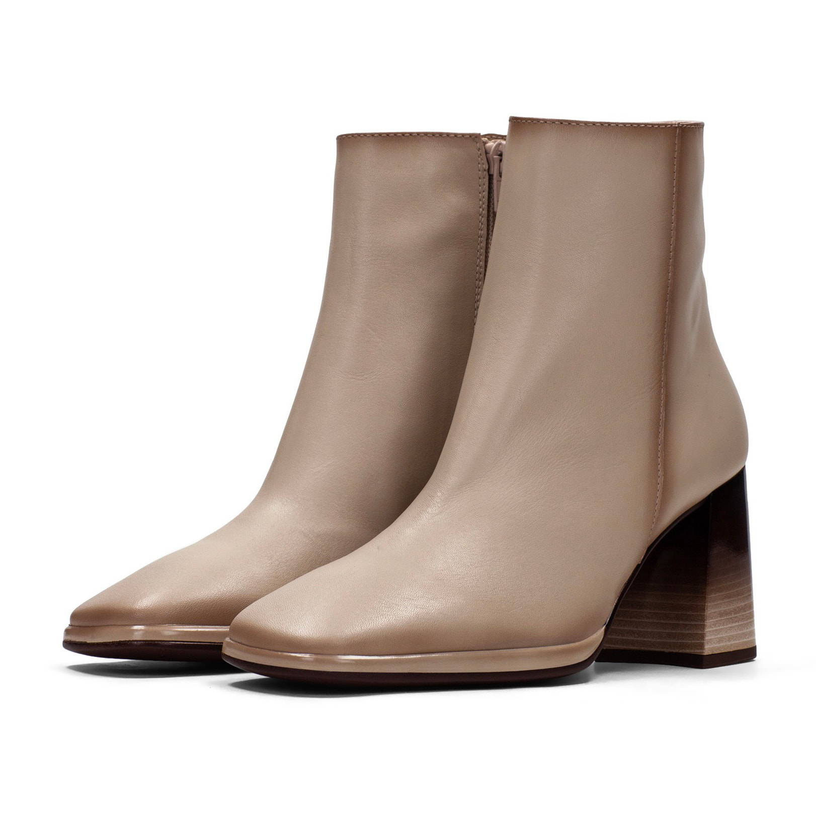 Botin Monaco Marfil 7,5 cm