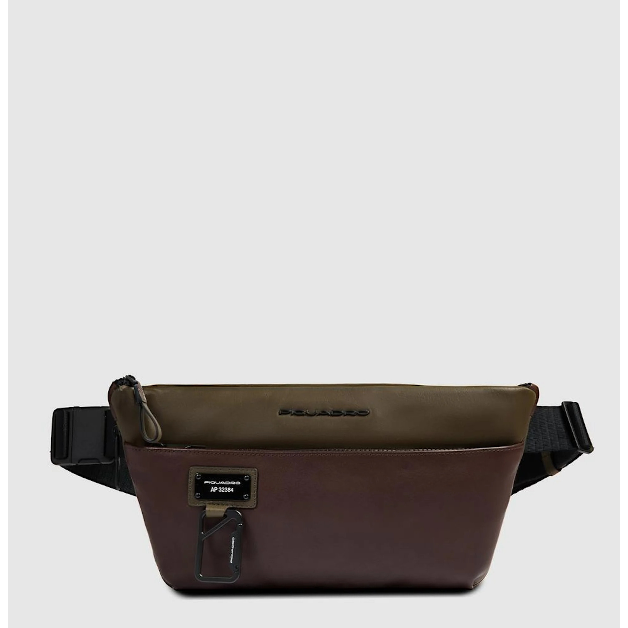 Piquadro Marsupio espandibile in pelle con tasca per Piquadro Smart Tracker